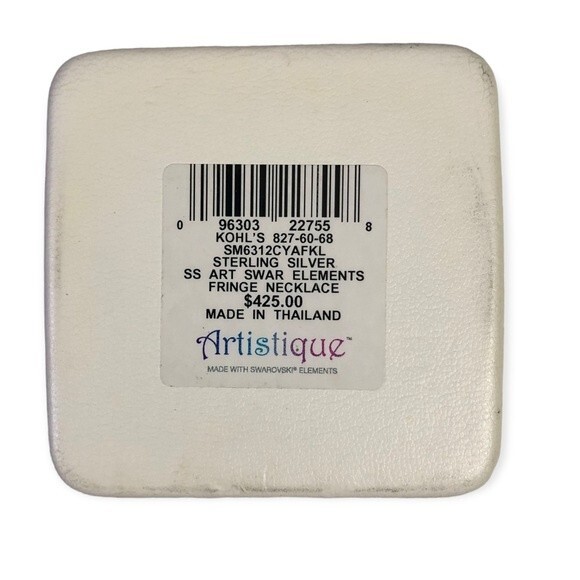 Artistique Sterling Silver Round Swarovski Elements Engagement Wedding Band Set - Picture 5 of 5